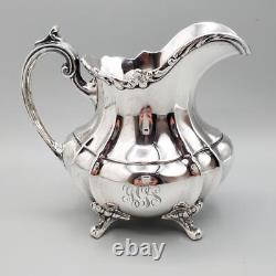 Reed & Barton Hampton Court Sterling 5 PIECE Tea Set 1941 Acanthus Scroll