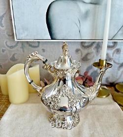 Reed & Barton King Francis Silver Plate 1651 Teapot Rare In Great Condition