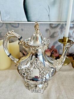 Reed & Barton King Francis Silver Plate 1651 Teapot Rare In Great Condition