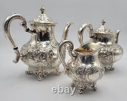 Reed & Barton Regent Hand Chased Tea and Coffee Set Vintage