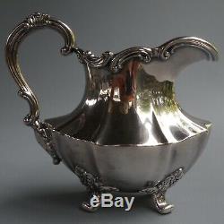 Reed Barton Victorian Silver Plate Coffee Tea Pot Sugar Bowl Lid Creamer 4pc Set