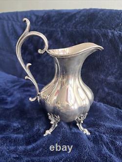 Reed & Barton Winthrop (1795) Silver Plated 4 Pieces Coffee Tea Set Pumpkin