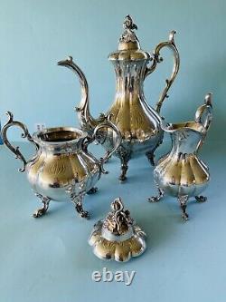 Reed & Barton Winthrop 1795 Silver Plated Tea, Sugar, Creamer