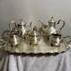 Reed And Barton Regent 5600 Fine Silver Coffee Tea Set With Silver Plate 6 Pcs