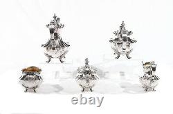Reed and Barton Victorian 5 Piece Silver Plate Tea and Coffee Set #6710