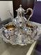 Reed And Barton Vintage Silver Plate Tea Set Hand Chased Repousse Regent Pattern