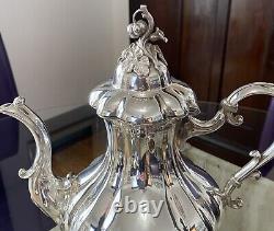 Reed and Barton Vintage Silver Plate Winthrop 1795 3-Piece Tea Set