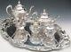 Renaissance By Reed & Barton Silverplated 5 Pc Tea Set With Tray