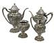 Repousse High Relief Schofield 4-piece Sterling Silver Tea/coffee Set