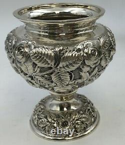 Repousse High Relief Schofield 4-Piece Sterling Silver Tea/Coffee Set