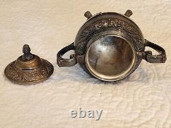 Rogers Bros 1847 Heritage IS Silverplate Tea and Coffee Set with Large Tray