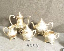 Rogers Brothers Silver Plate Tea set Heritage Pattern