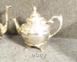 Rogers Brothers Silver Plate Tea set Heritage Pattern