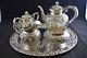 S Kirk & Son Repousse Sterling Silver Complete 5 Piece Tea Set With Tray