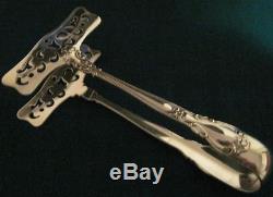 SET OF 2 GORHAM CHANTILLY STERLING TEA SANDWICH or CAKE TONGS No Monos MINTY