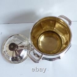 SUPERB CHRISTOFLE GALLIA ART DECO SILVER PLATED TEA COFFEE SET 4 PIECES 1930's