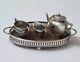 Saunders & Shepherd Edwardian Solid Silver Miniature Tea Set & Tray 1905 & 1909