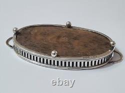 Saunders & Shepherd Edwardian Solid Silver Miniature Tea Set & Tray 1905 & 1909