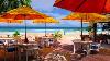 Seaside Cafe Ambience Bossa Nova Music Smooth Jazz Bgm Ocean Wave Sound For Study U0026 Relax