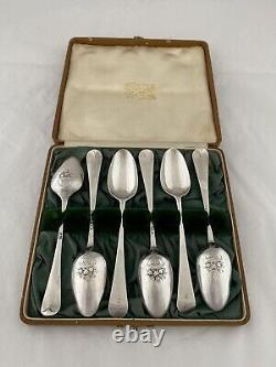 Set Of 6 Sterling Silver Tea Spoons PICTURE BACKS c1770 Elizabeth Tookey LONDON