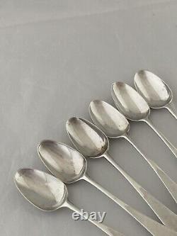 Set Of 6 Sterling Silver Tea Spoons PICTURE BACKS c1770 Elizabeth Tookey LONDON