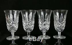 Set of 4 Waterford Araglin 6 1/2 Iced Tea with Silver Rim