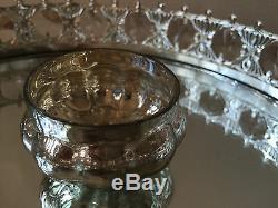 Silver Mercury Glass Pumpkin Tea Light Holders Vintage Wedding Table Decoration