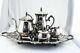 Silver Plate Complete 6pc. Floral Coffee And Tea Set