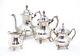 Silver Plate Tea Coffee Teapot Set Of 4 Lancaster Rose By Poole, Antique -slv106