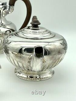 Silver Plate Tea Set 5 Pcs By 1881 Rogers Canada Princess Anne & Middleton Tray