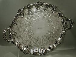 Silver Plate Tea Set Tray c1890 Williams Family
