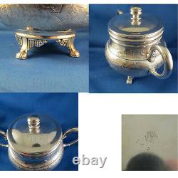 Silver Plated 3-Piece Tea Set, Wilcox Silver Plate Co. Founded 1865 Meriden, CT