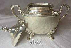 Silver Plated 5pc Daffodil Pattern Rogers Bros Tea or Coffee Service Set