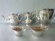Silver Plated Epns Tea Coffee Set 5 Pieces Pot, Water, Sugar Bowl, Milk Jug