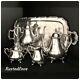 Silver Plated Tea Set Rogers Bro Rochelle 4 Pieces With Oneida Tray Vintage