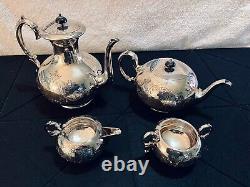 Silver Tea Service 1900's James Deakin & Sons, 5 Pc. Set, With Large Tray, Rare