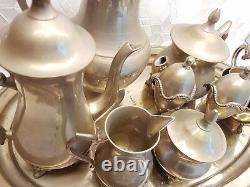 Silver Tea Set Tea & Coffee Pots, Jug, Milk Jug, Sugar Bowl, 2 Egg Cups etc