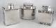 Silver Plated English Tea Caddy's Set Of 3 (ca. 1900)