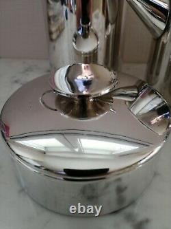 Silverplate christofle tea coffee set 4p Lino Sabattini Mercury pattern FRANCE