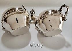 Silverplated Teapot and Tea Set, Vintage F B Rogers  Silverplate Tray
