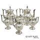 Simpson Hall Miller Aesthetic Movement Silver Plated Butterfly Tea Set 6 Pcs