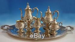 Sir Christopher by Wallace Sterling Silver Tea Set 5pc with Tray (#1942)