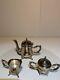 Small Vintage Antique Silverplate Tea Set, 3 Piece Set Home Decor, Free Shipping