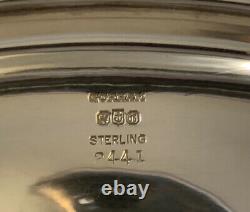 Sterling Gorham PLYMOUTH tea set with matching Silver Soldered Tray Monogram C