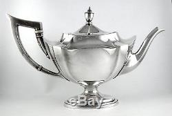 Sterling Gorham PLYMOUTH tea set with matching tray (6 piece set) 1916-19