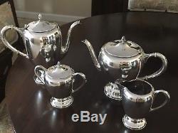 Sterling Silver 4-Piece Tea/Coffee Set