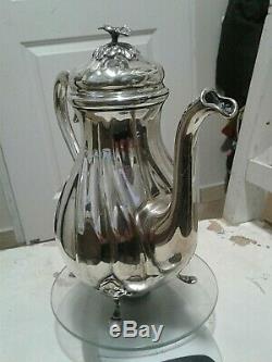 Sterling Silver 925 tea pot set 896 grams Milk Sugar Anique Danish Excellent