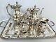 Sterling Silver Coffee & Tea Set With Tray
