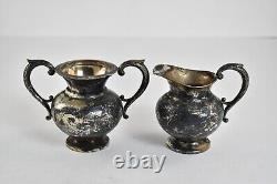 Sterling Silver Cream & Sugar Two Piece Tea Coffee Set (2 pcs) 36