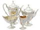 Sterling Silver Four Piece Tea And Coffee Set Antique Victorian